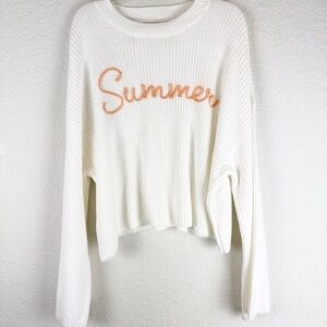 Moon & Madison ‘Summer” Knit Bell Sleeve Sweater